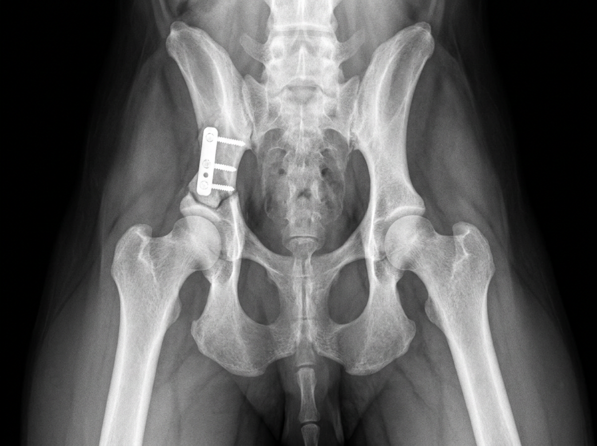 Op Dpo Rasheed Pelvic Osteotomy (DPO/TPO) – Illustrative Hip Radiograph with Plate and ...